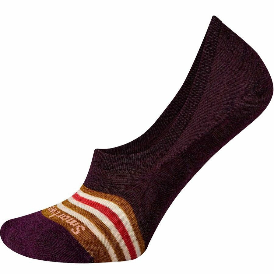 Clothing * | Smartwool Accessories Women'S Everyday Hide And Seek No Show Socks Bordeaux