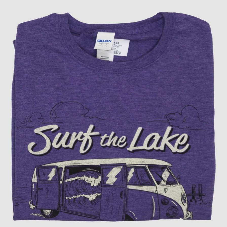 Clothing * | Eos Surf Shop Womens Surf The Lake Shirt- Purple Women'S