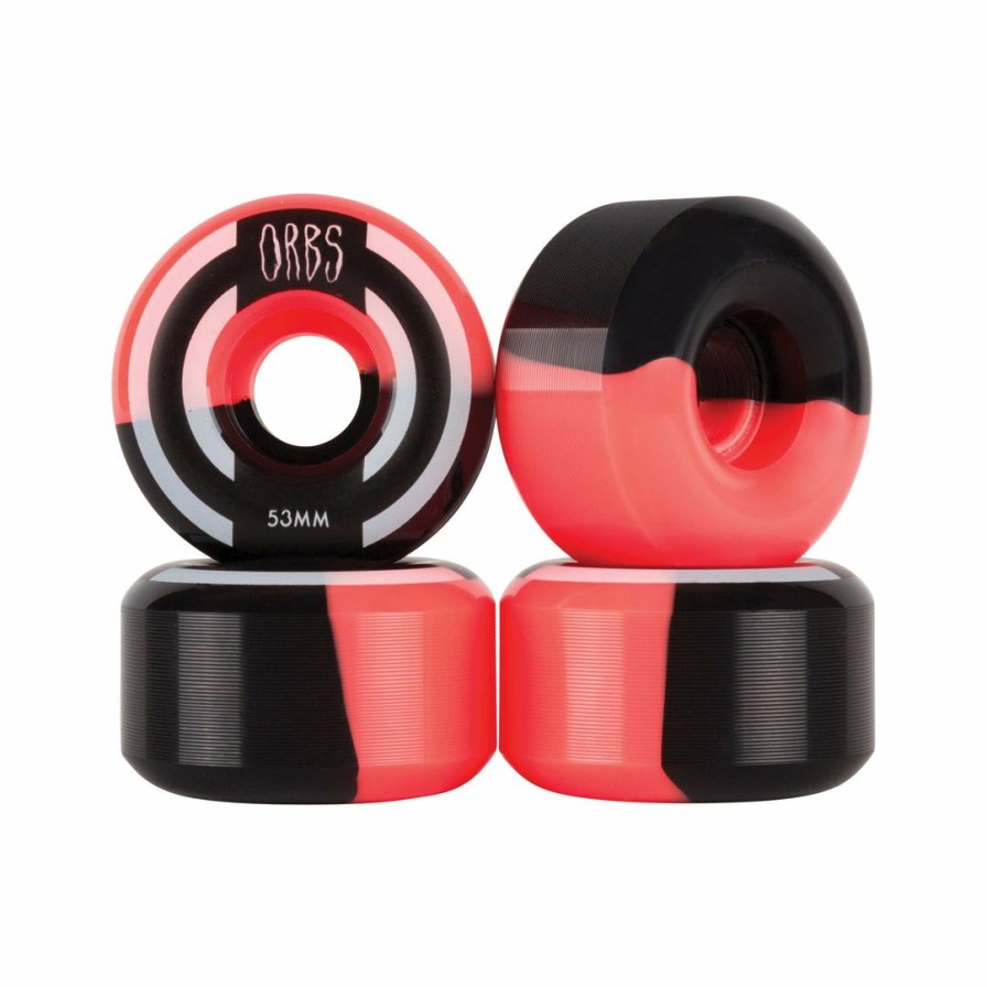 Skateboard * | Orbs Apparitions 53Mm Neon Coral/Black