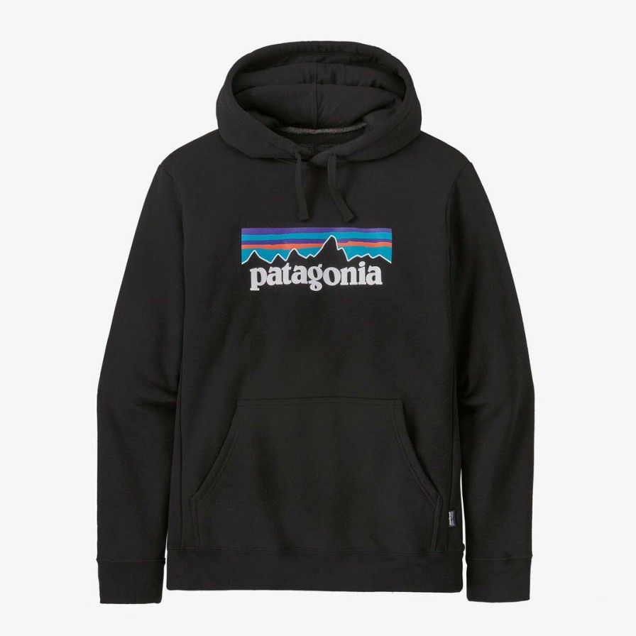 Clothing * | Patagonia Men'S P-6 Logo Uprisal Hoody Black