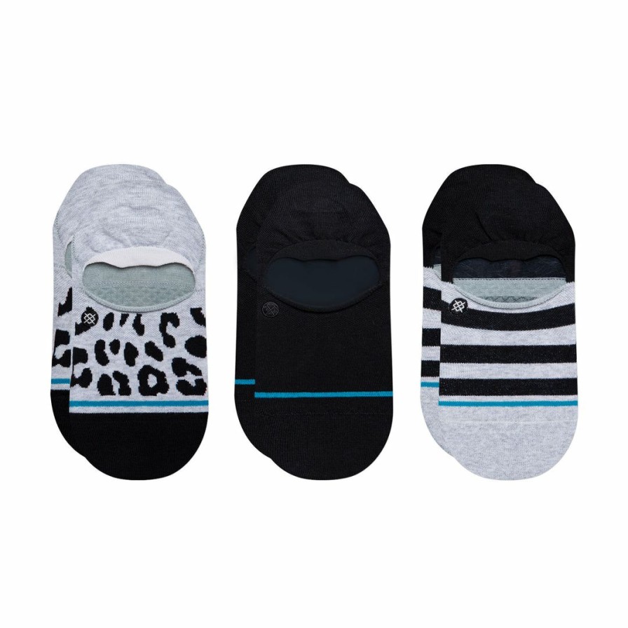 Clothing * | Stance Leopard No Show Socks 3 Pack