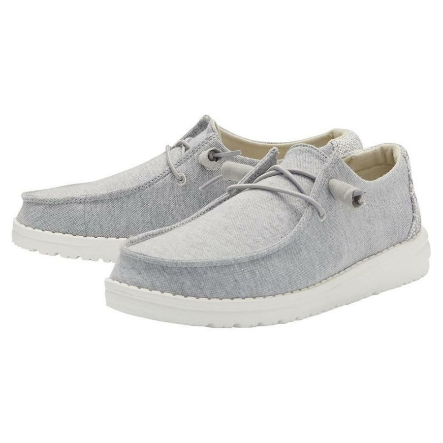 Footwear * | Hey Dude All Footwear Wendy Stretch Fleece Glacier Grey