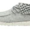 Footwear * | Hey Dude Britt Houndstooth Grey Shoe- Clearance All Footwear