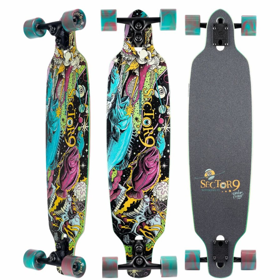 Skateboard * | Longboard Completes Fractal Battle Sector 9 Longboard Complete