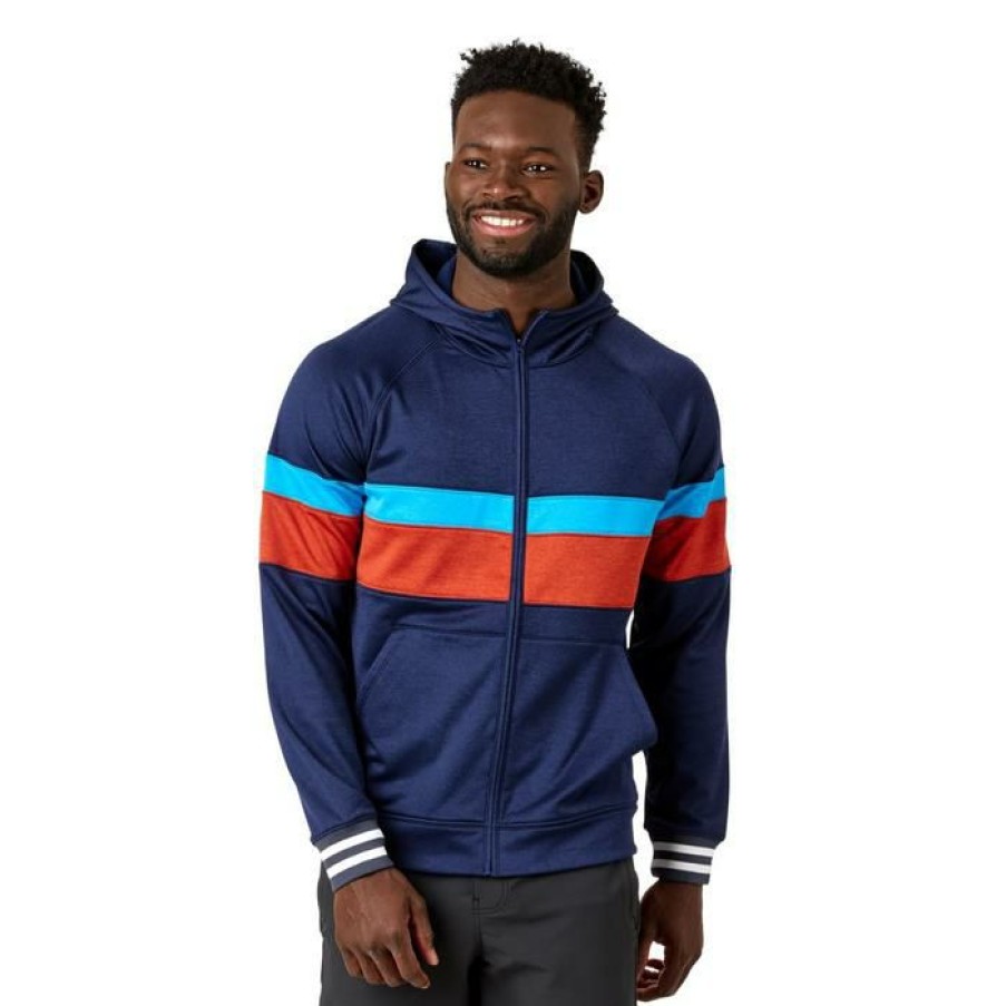 Clothing * | Cotopaxi Bandera Full-Zip Hoodie Men'S Maritime Stripes