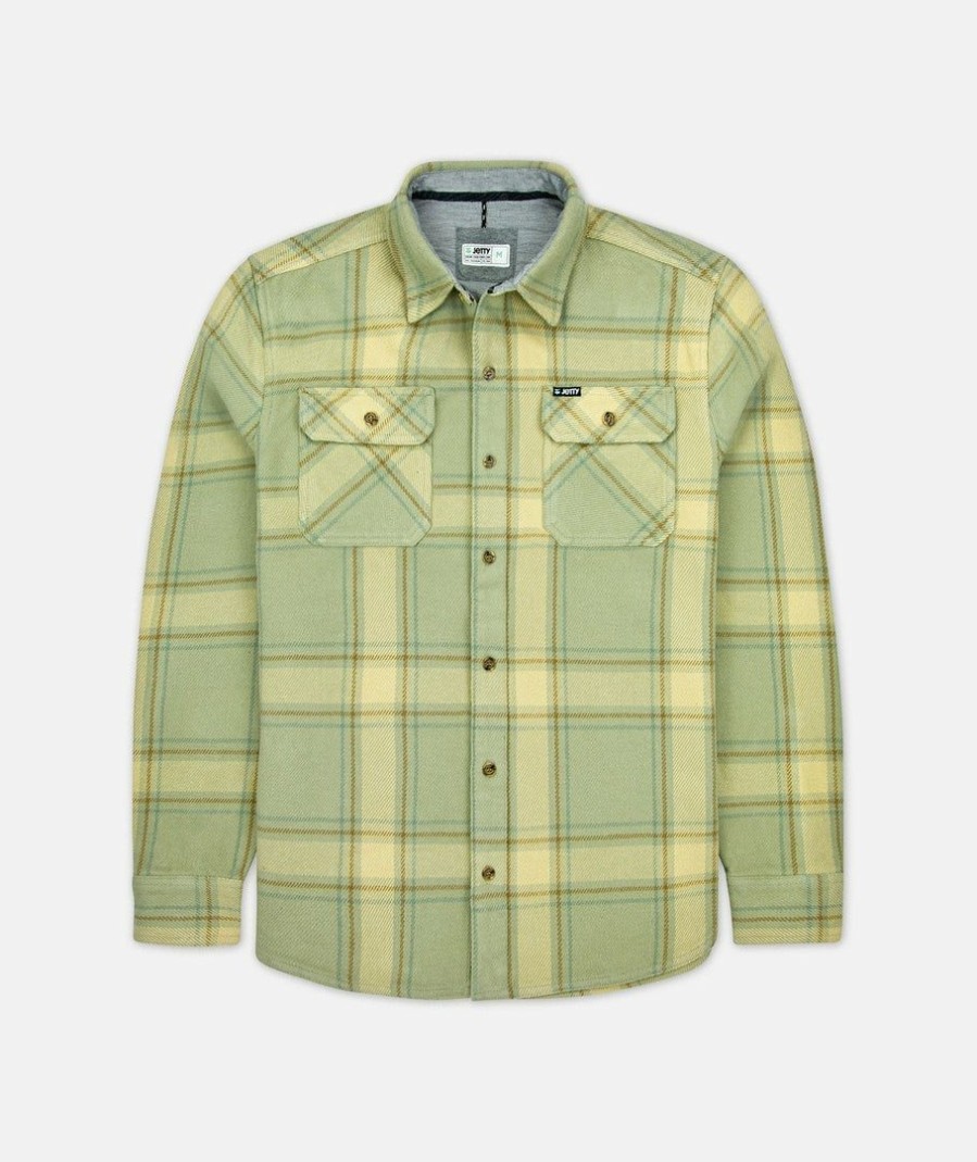 Clothing * | Jetty Arbor Flannel Sage Green