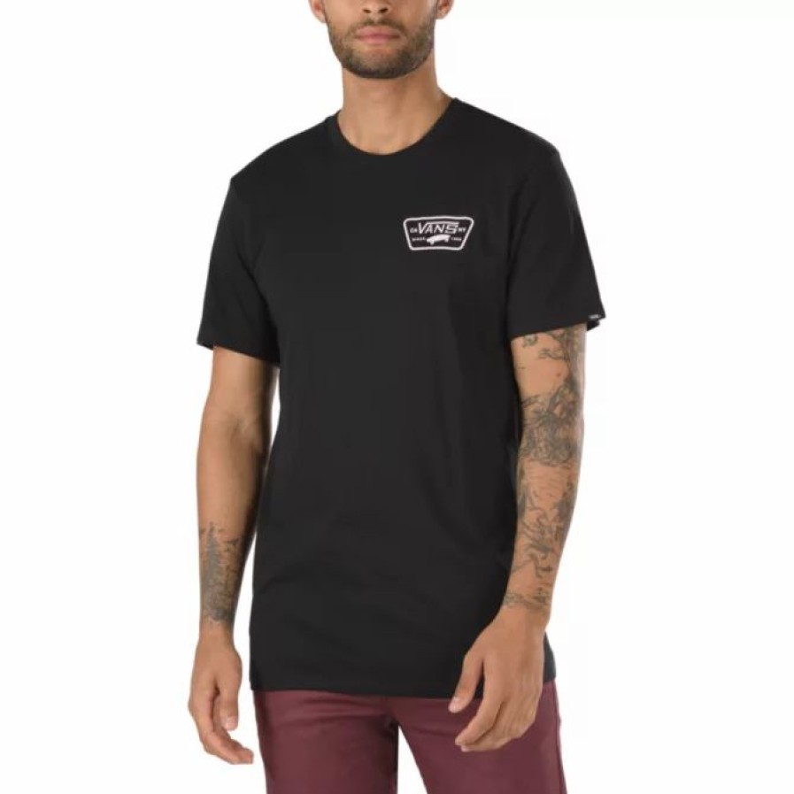 Clothing * | Vans Men'S Full Patch Back T-Shirt Blackcool Pink