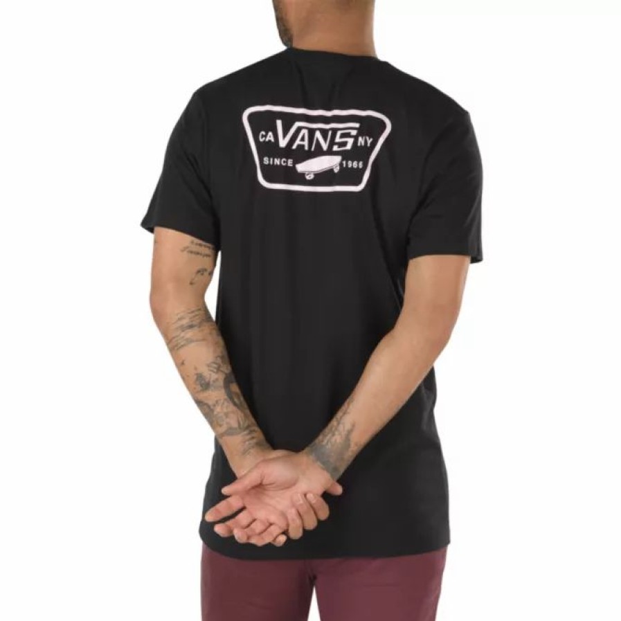 Clothing * | Vans Men'S Full Patch Back T-Shirt Blackcool Pink