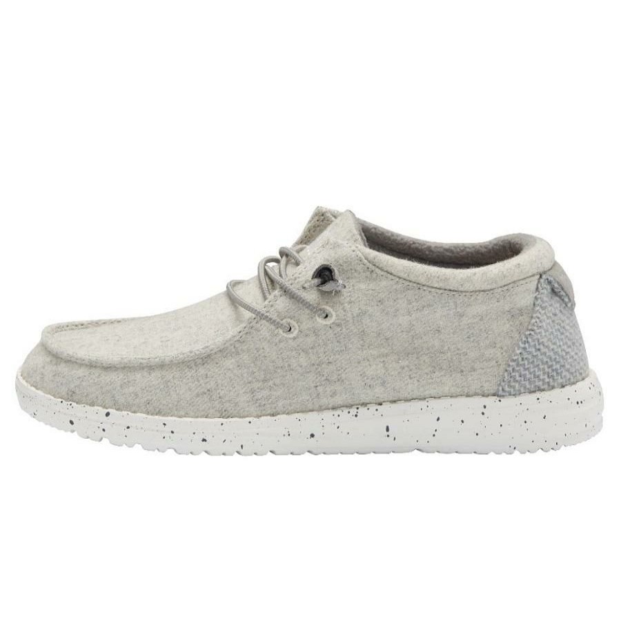 Footwear * | All Footwear Women'S Hey Dude Shoes Cindy Light Grey