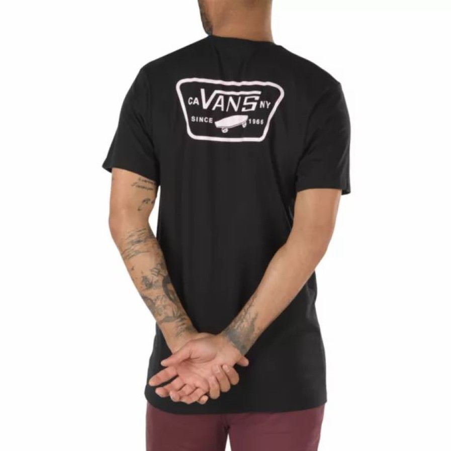 Clothing * | Vans Men'S Full Patch Back Black & White