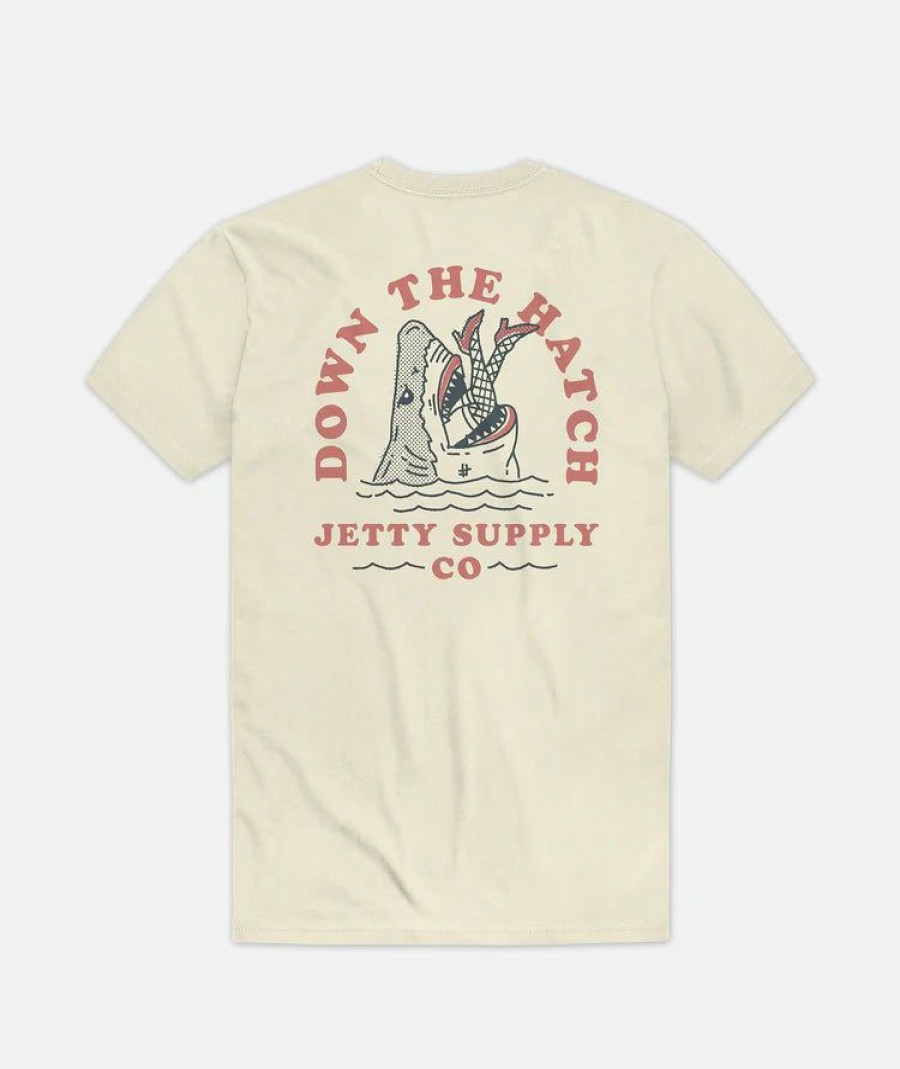 Clothing * | Jetty Hatch Tee Natural Men'S