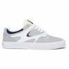 Clothing * | Dc Shoes Sale Kalis Vulc Shoes Grey & White