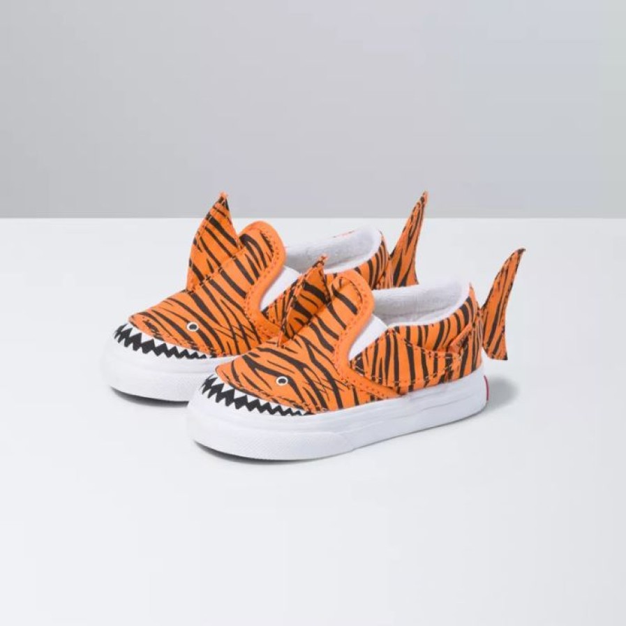 Footwear * | Vans Toddler Tiger Shark Slip-On V Shark All Footwear