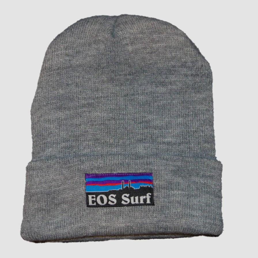 Clothing * | Eos Surf Shop Eos "Stacks" Grey Beanie