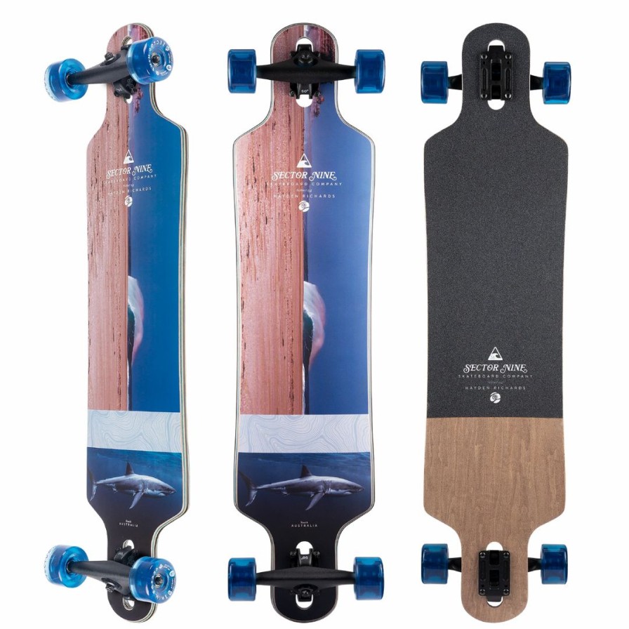 Skateboard * | Sector 9 Longboard Completes Sector Nine Meridian Rips Longboard Complete