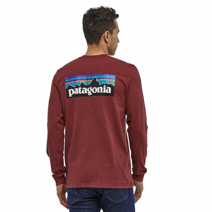 Clothing * | Patagonia Men'S Long-Sleeved P-6 Logo Responsibili-Tee