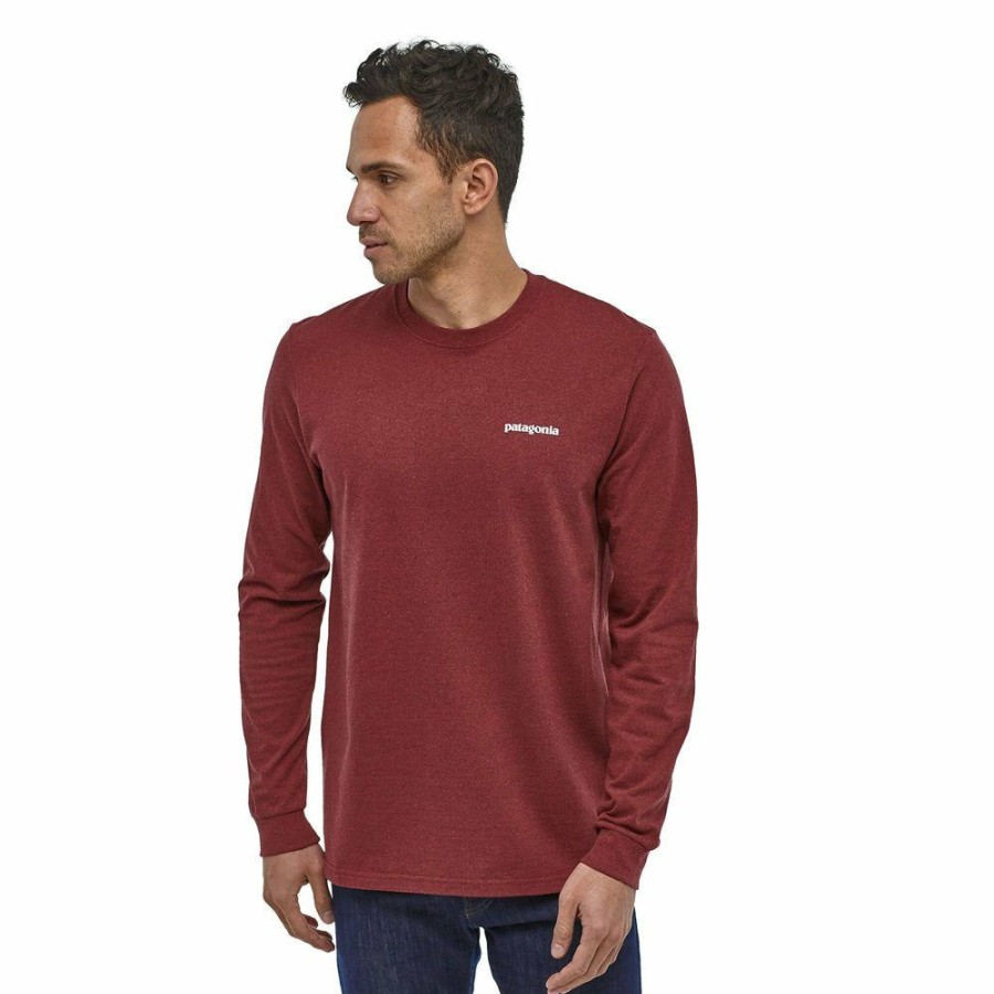 Clothing * | Patagonia Men'S Long-Sleeved P-6 Logo Responsibili-Tee