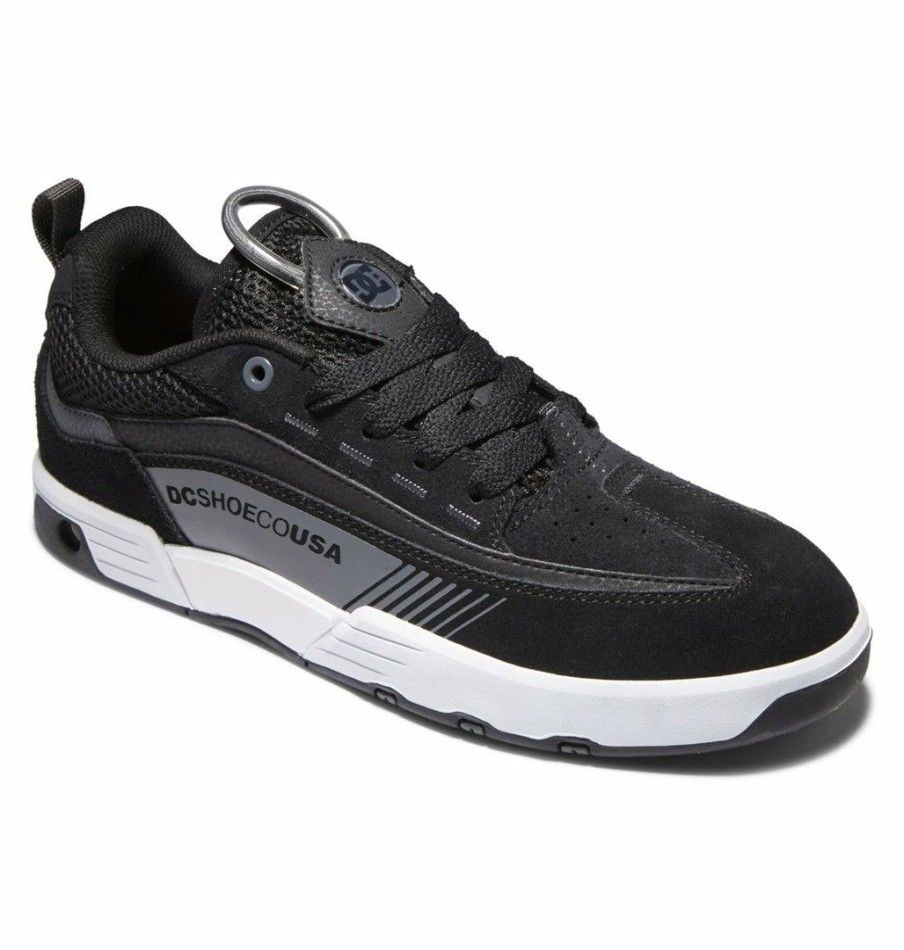 Clothing * | Dc Shoes Legacy 98 Slim Skate Shoes Battleship Black Sale