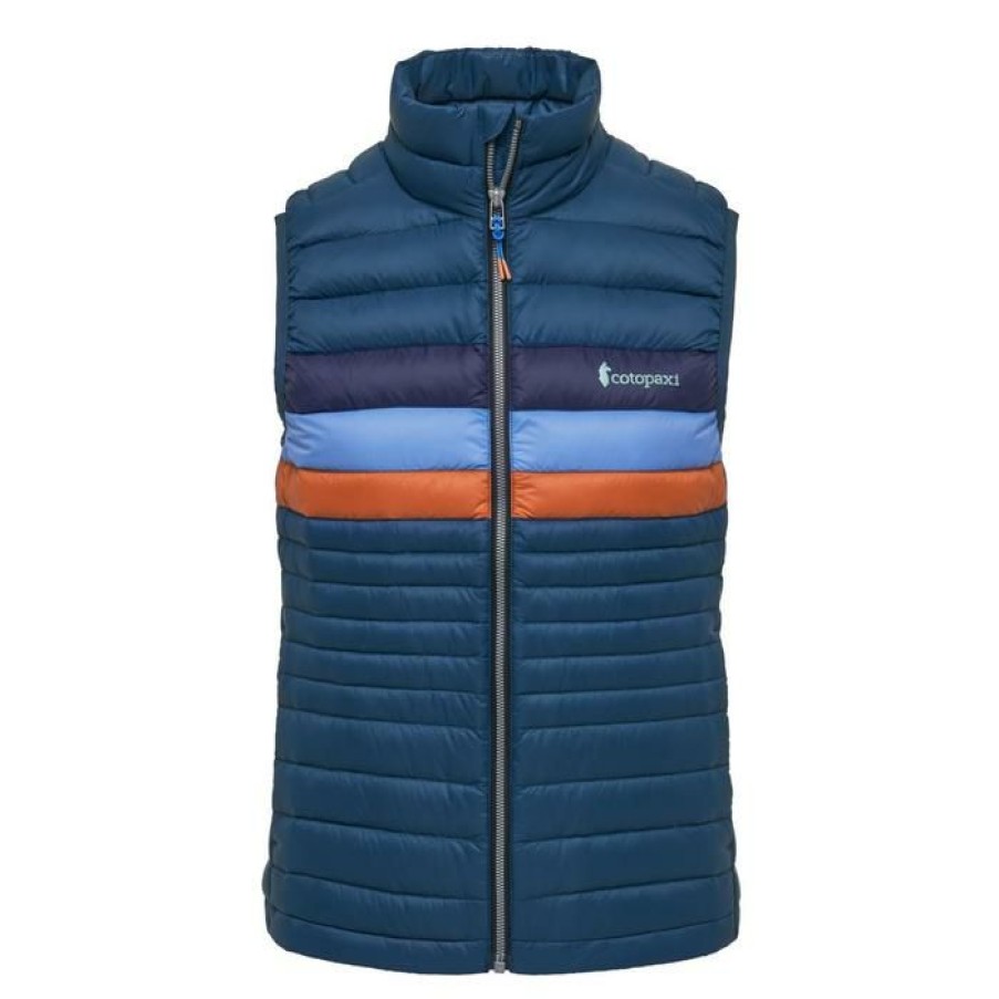 Clothing * | Cotopaxi Fuego Down Vest Women'S Indigo Stripes