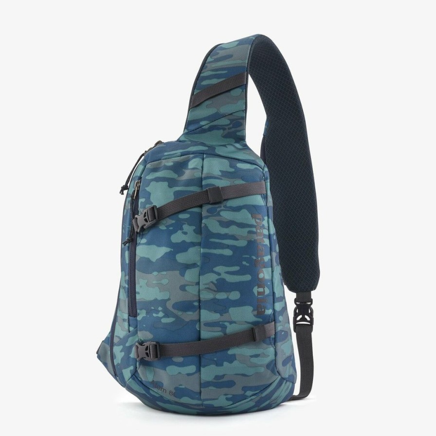 Clothing * | Patagonia Accessories Atom Sling 8L Iceberg Melt Small: Abalone Blue