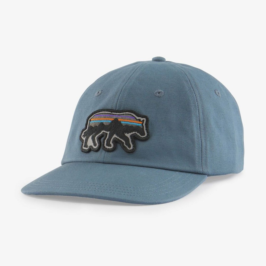 Clothing * | Patagonia Back For Good Trad Cap Plume Grey W/Wolf