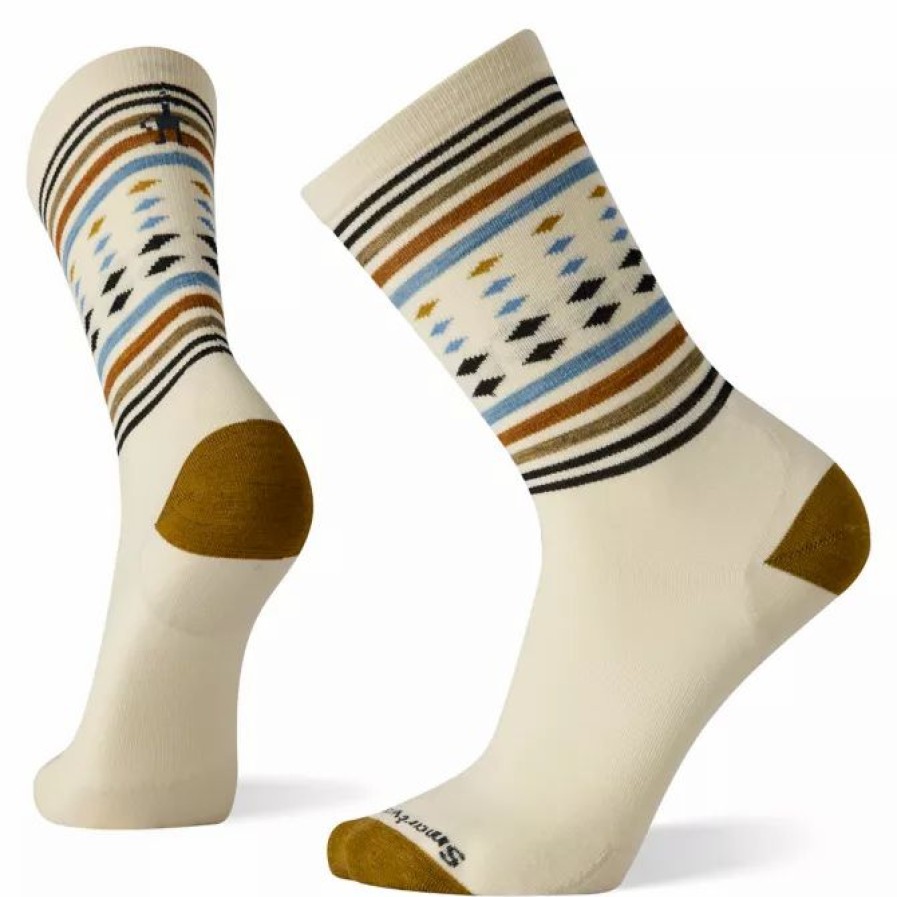 Clothing * | Smartwool Everyday Classic Stripe Crew Socks Natural