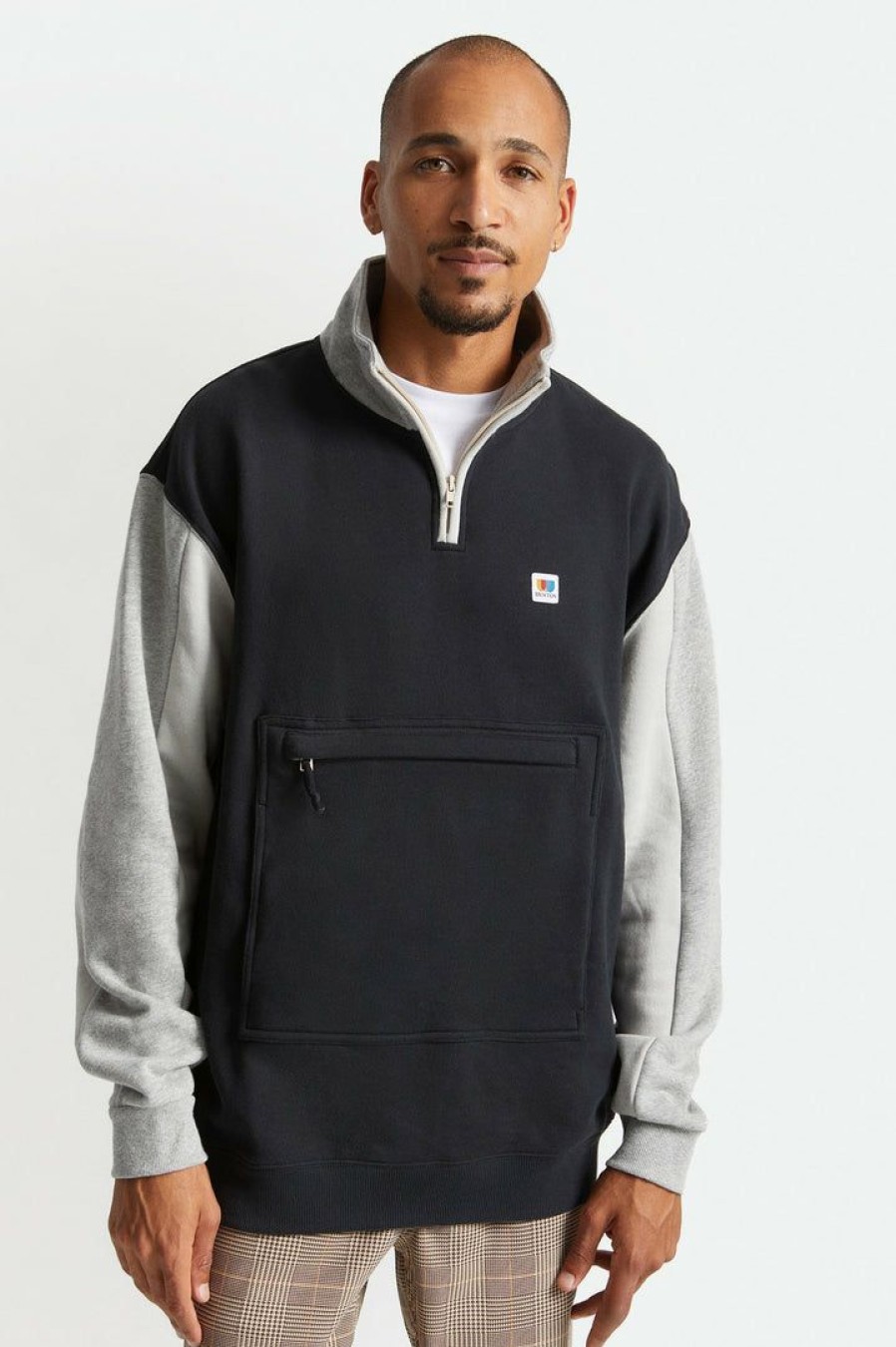 Clothing * | Brixton Alton 1/4 Zip Mock Neck