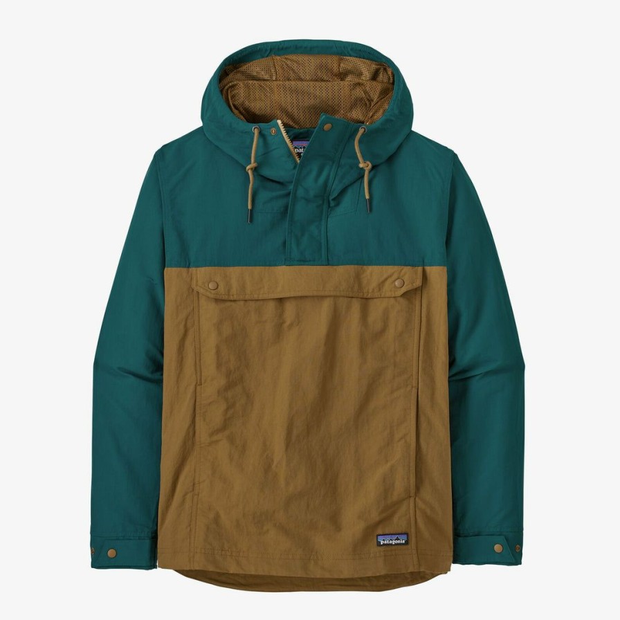 Clothing * | Patagonia Men'S Isthmus Anorak Mulch Brown