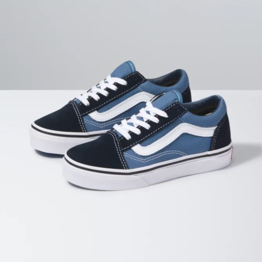 Footwear * | Vans Kids Old Skool Navy/True White