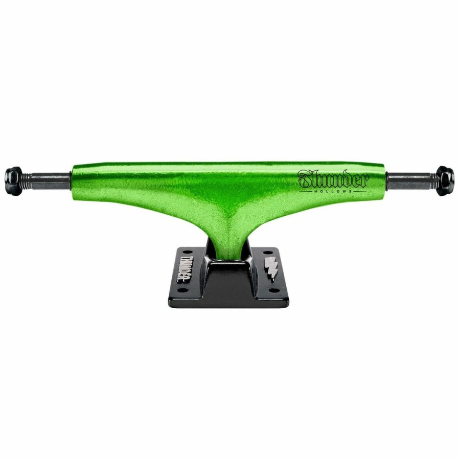 Skateboard * | Thunder Metallic Script Hollow Lights Truck (Green/Black)