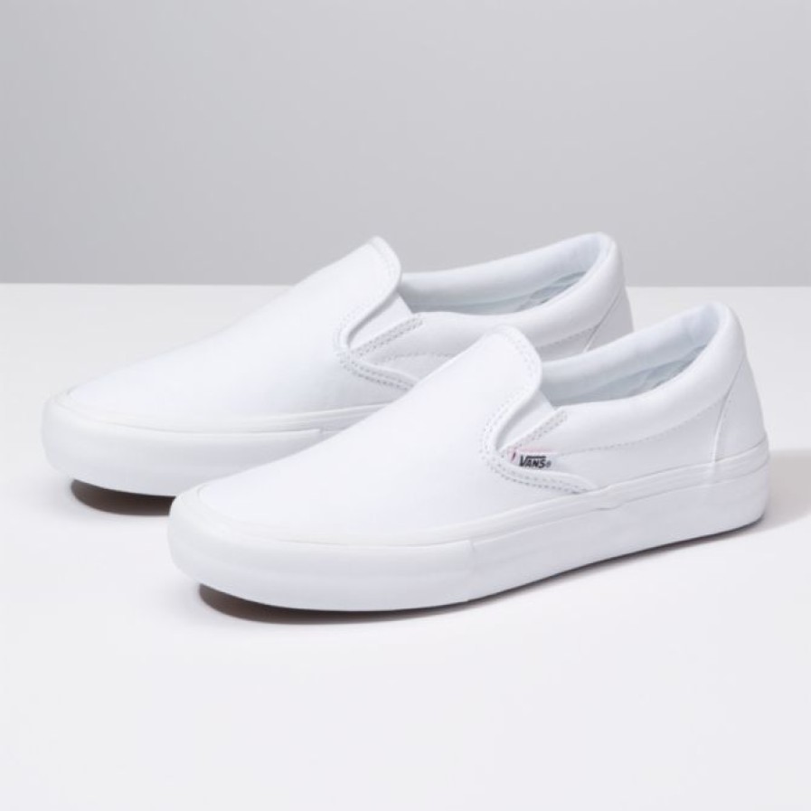 Footwear * | Vans Skate Classics Slip On White