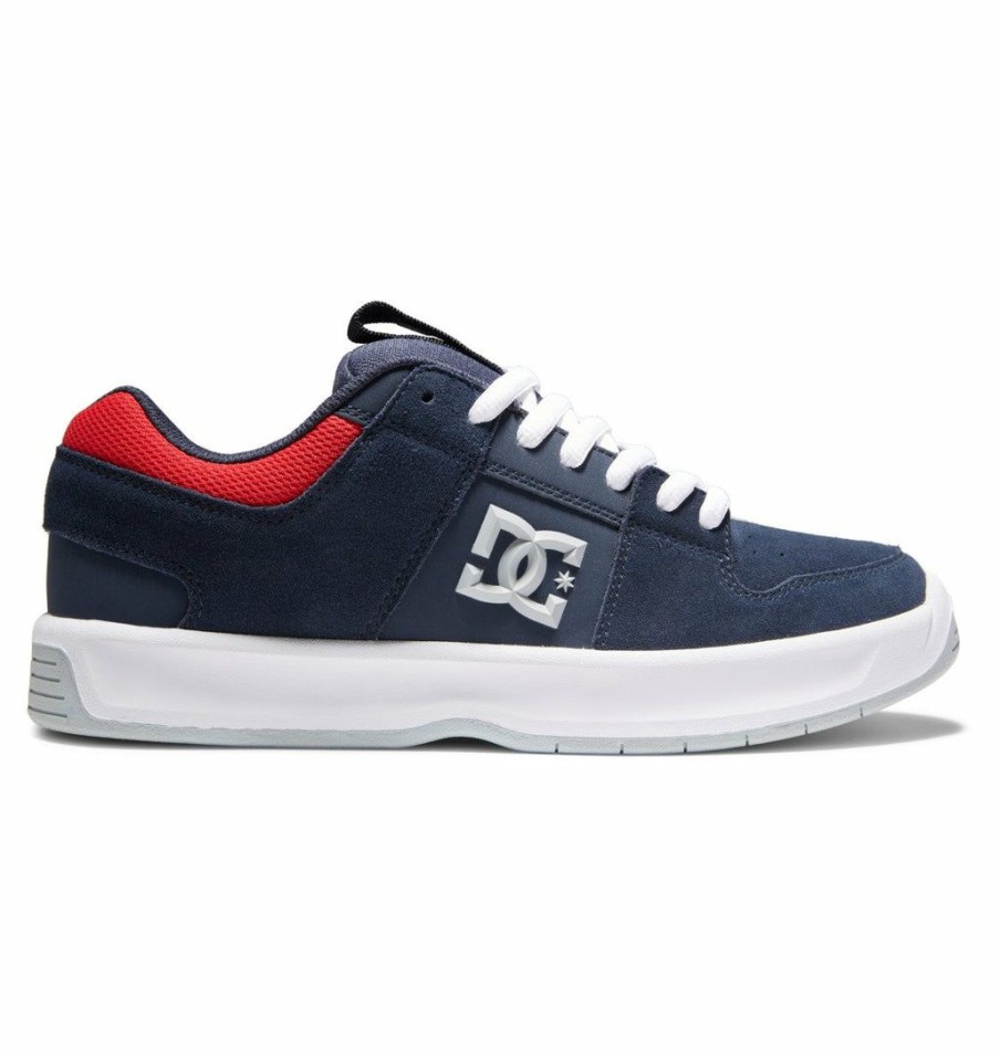 Clothing * | Dc Shoes Men'S Lynx Zero Skate Shoes Dc Navy/Ath Red