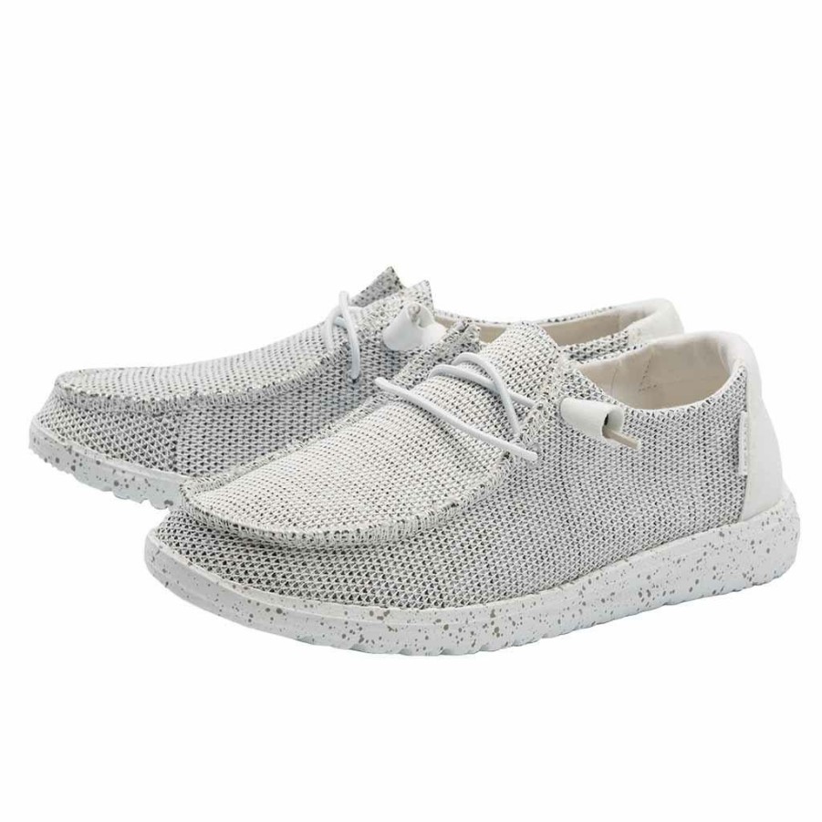 Footwear * | Hey Dude All Footwear Wally Sox Classic Stone White