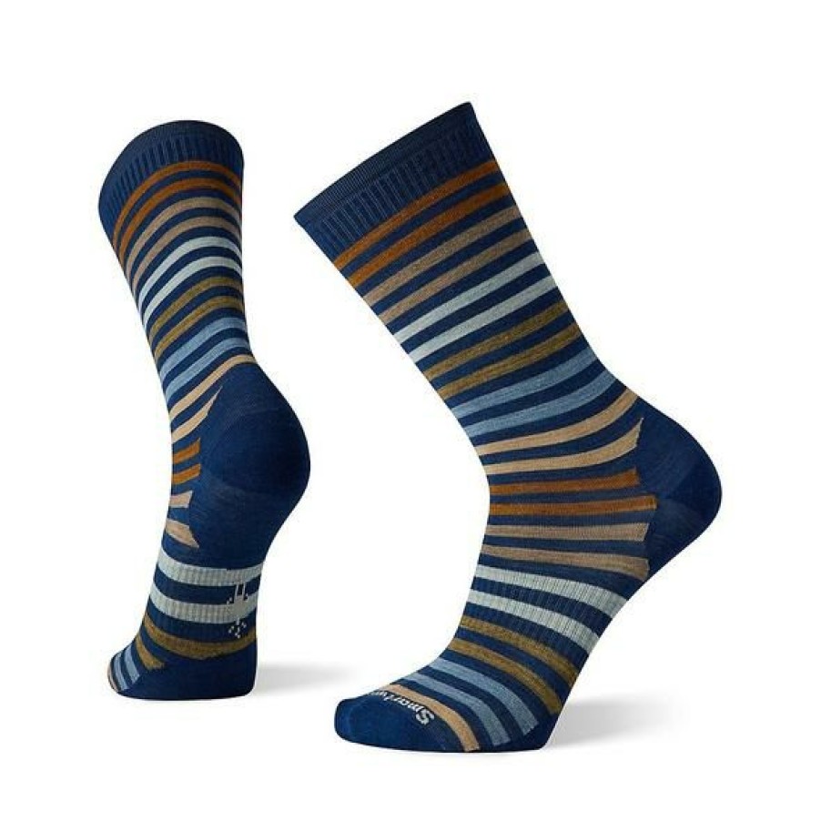 Clothing * | Smartwool Everyday Spruce Street Crew Socks Alpine Blue Accessories