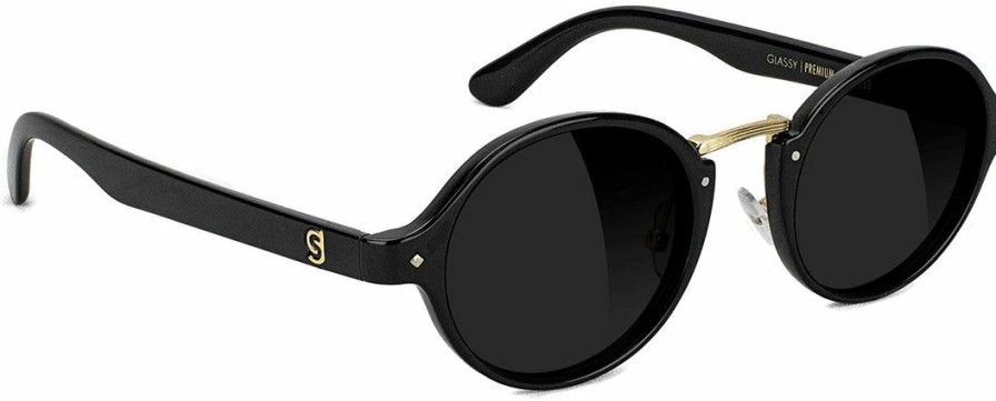 Clothing * | Glassy Prod Premium Black/Gold Polarized