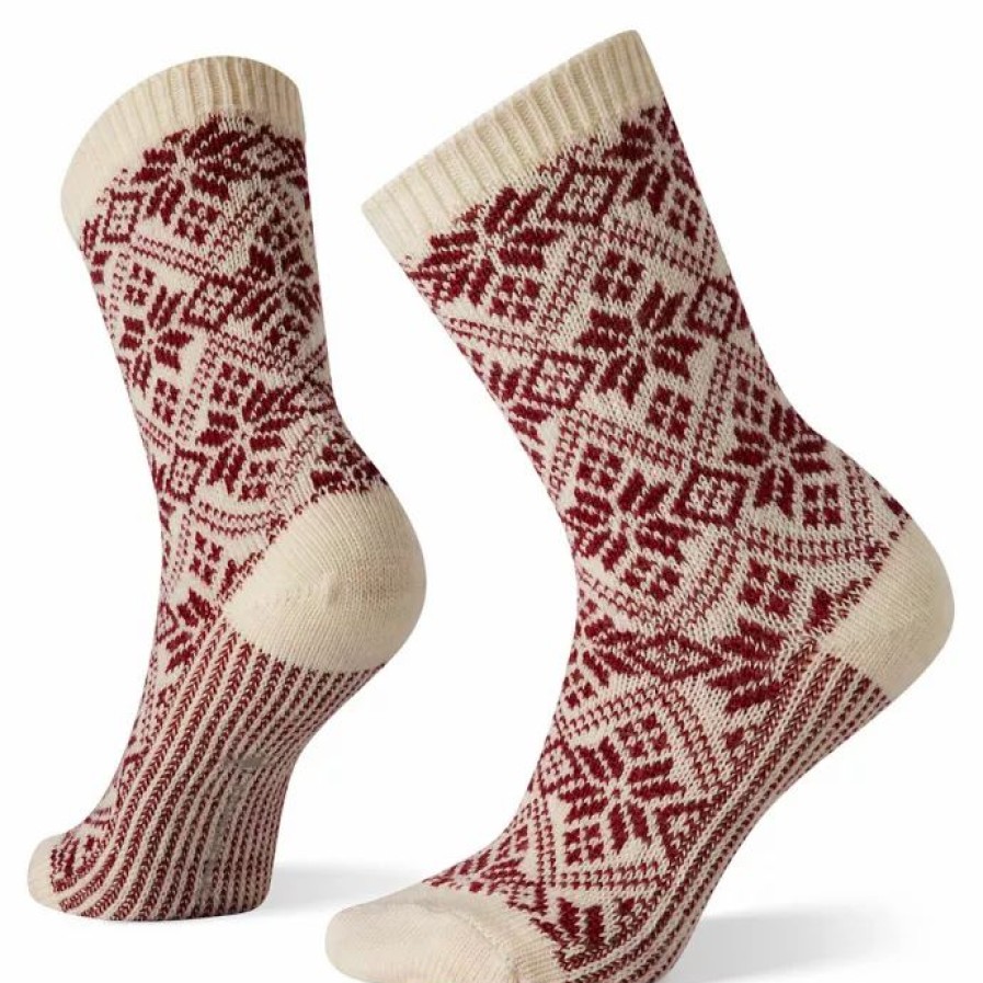 Clothing * | Smartwool Accessories Women'S Everyday Traditional Snowflake Crew Socks Moonbeam