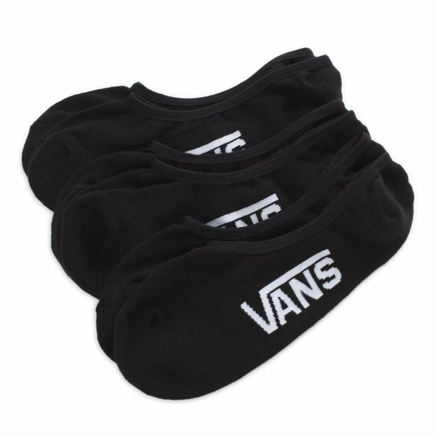 Clothing * | Vans Accessories Classic Super No Show Socks 3 Pack Black