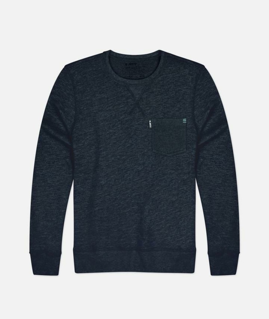 Clothing * | Jetty Men'S The Harbor Crew Navy