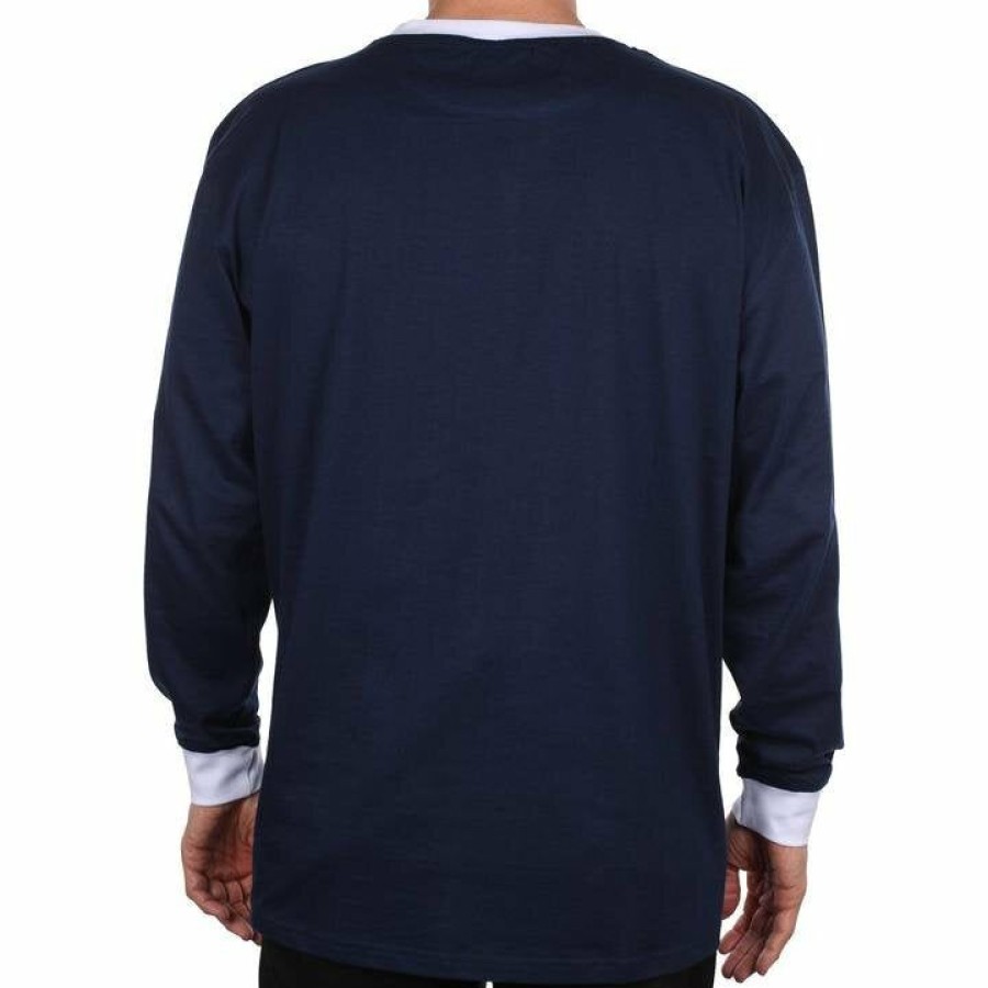 Clothing * | Magenta Men'S Skateboards Brode Longsleeve Tee Navy