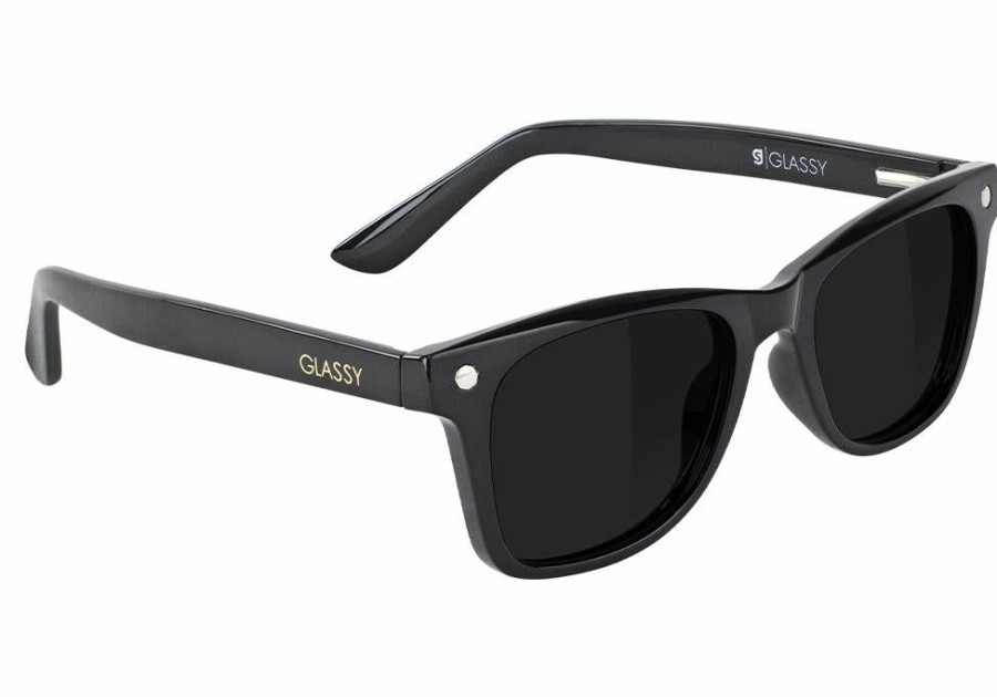 Clothing * | Glassy Harper Premium Polarized Sunglasses Blackout