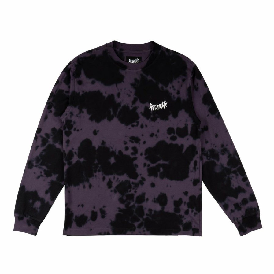 Clothing * | Welcome Inkblot Tie-Dyed Long Sleeve Knit Nightshade