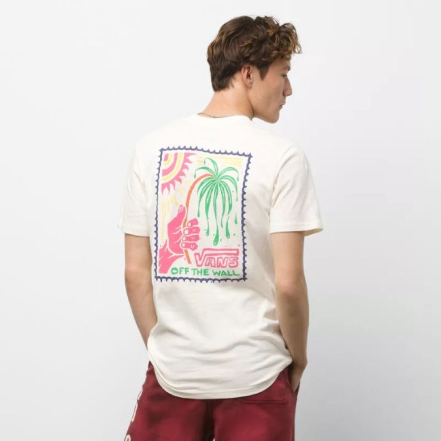 Clothing * | Vans Men'S Stamped T-Shirt Antique White