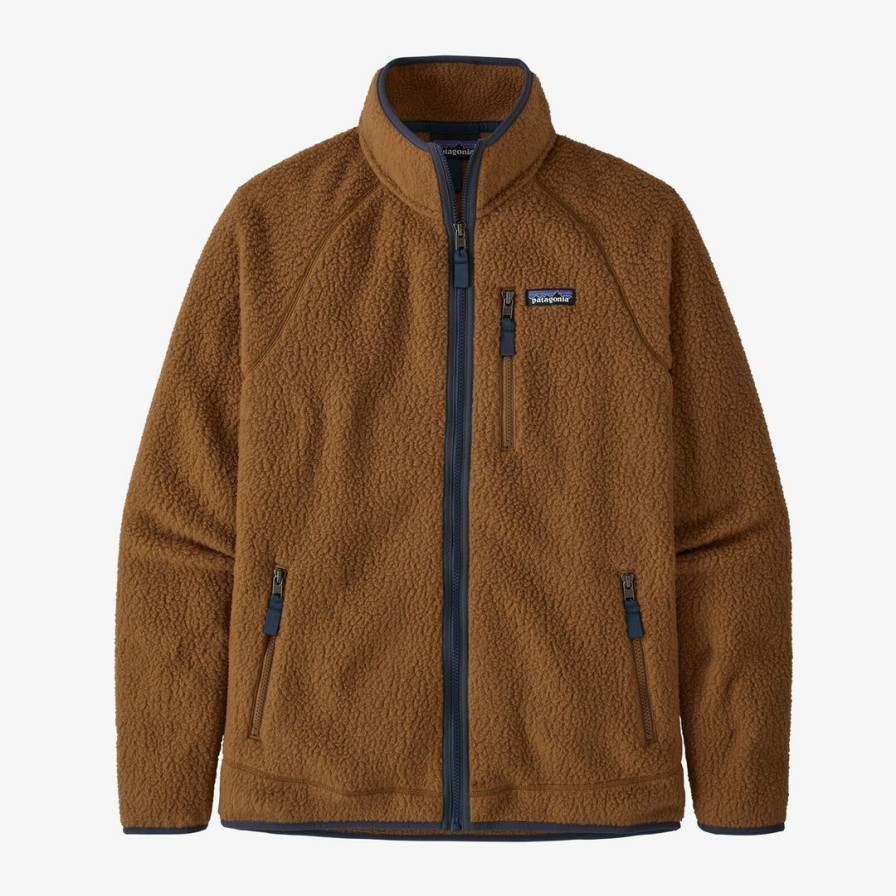 Clothing * | Patagonia Men'S Retro Pile Fleece Jacket Bear Brown