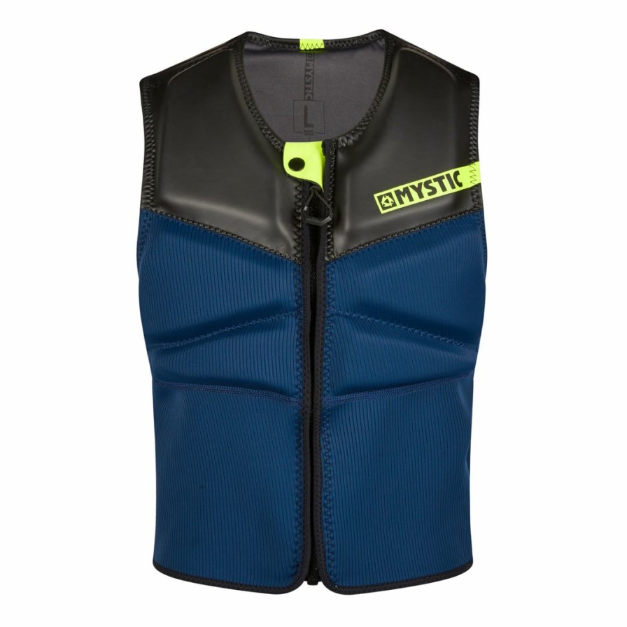 Clothing * | Mystic Block Impact Vest Fzip Blue