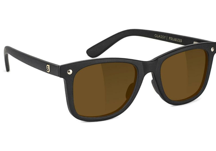 Clothing * | Glassy Mike Mo Premium Polarized Matte Black / Brown Lens Sale