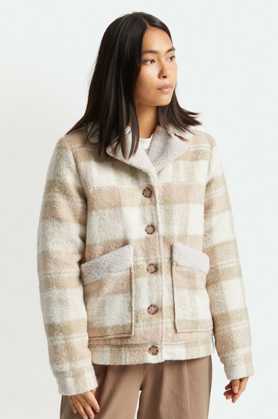 Clothing * | Brixton Women'S Nouvelle Coat Beige Clearance