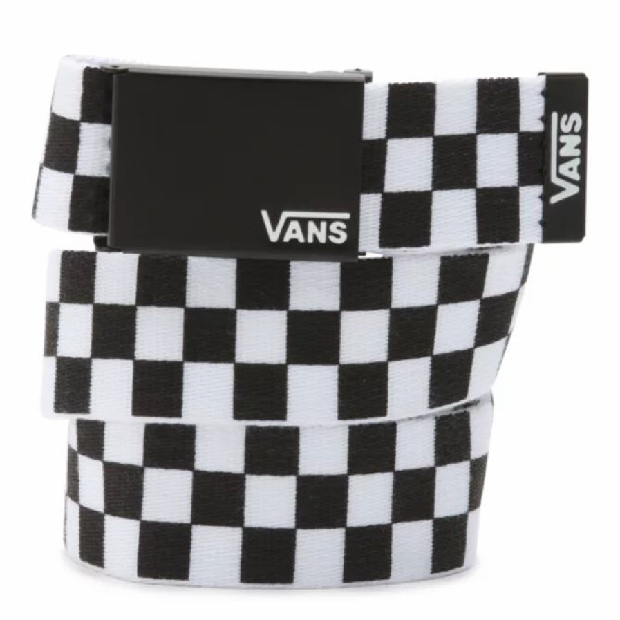 Clothing * | Vans Accessories Long Depster Web Belt Black - White - Check