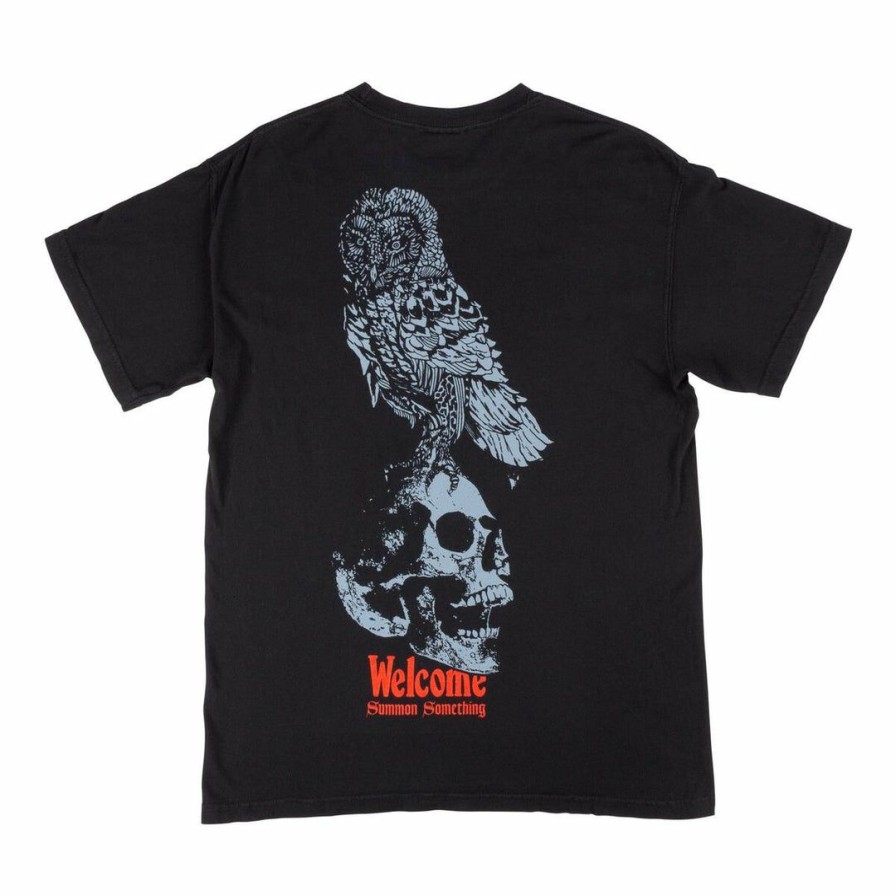 Clothing * | Welcome Bird Brain Garment Dyed Tee Black