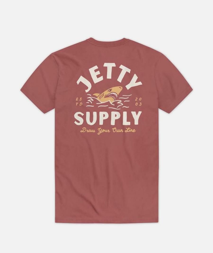 Clothing * | Jetty Men'S Sharpnose Tee Rust