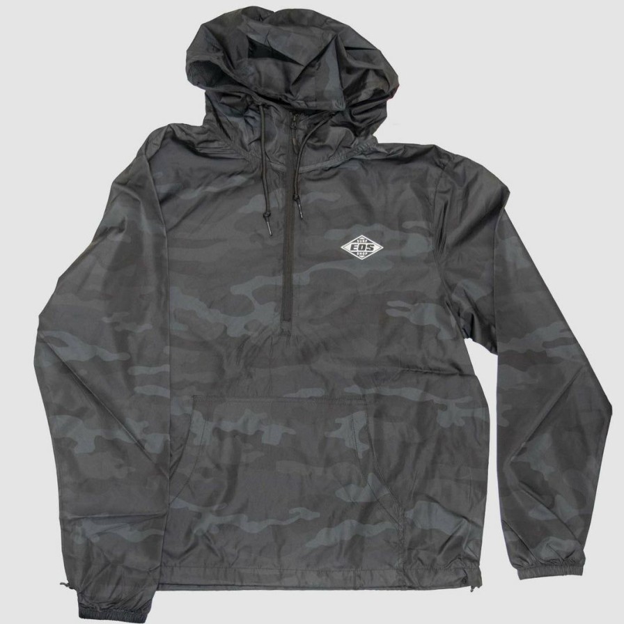 Clothing * | Eos Surf Shop Men'S Eos Anorak Black Camo